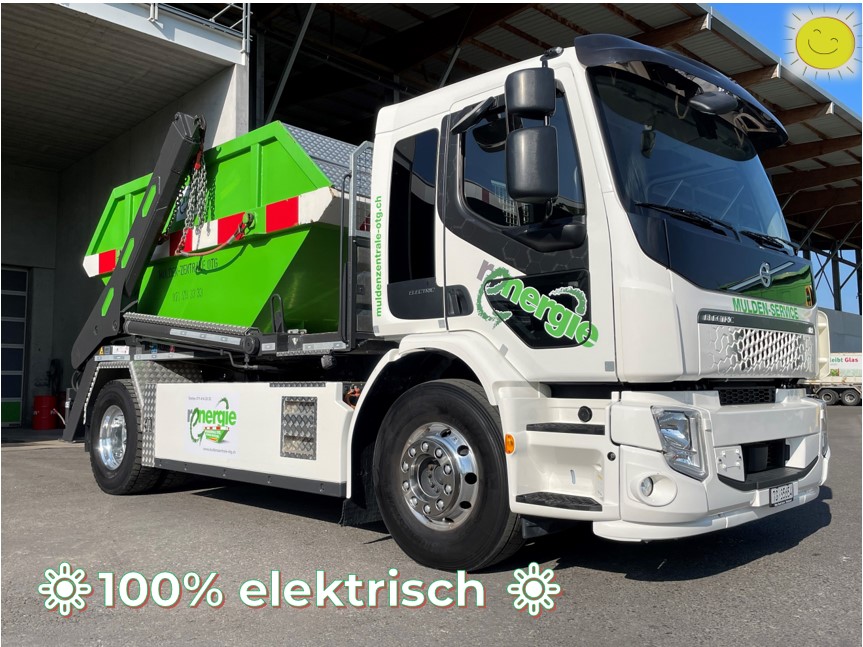 Mit unserer neuen E-Flotte entsorgen wir Ihre Abfall­stoffe noch nachhaltiger