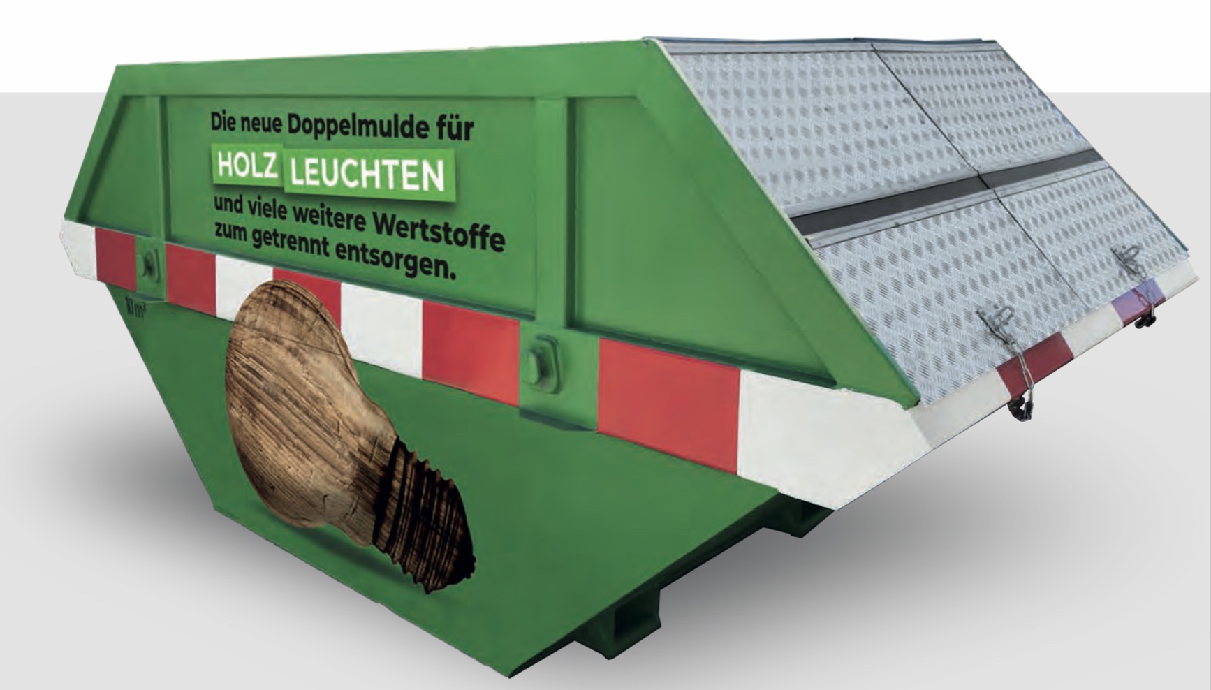 Geteilte Deckelmulde 