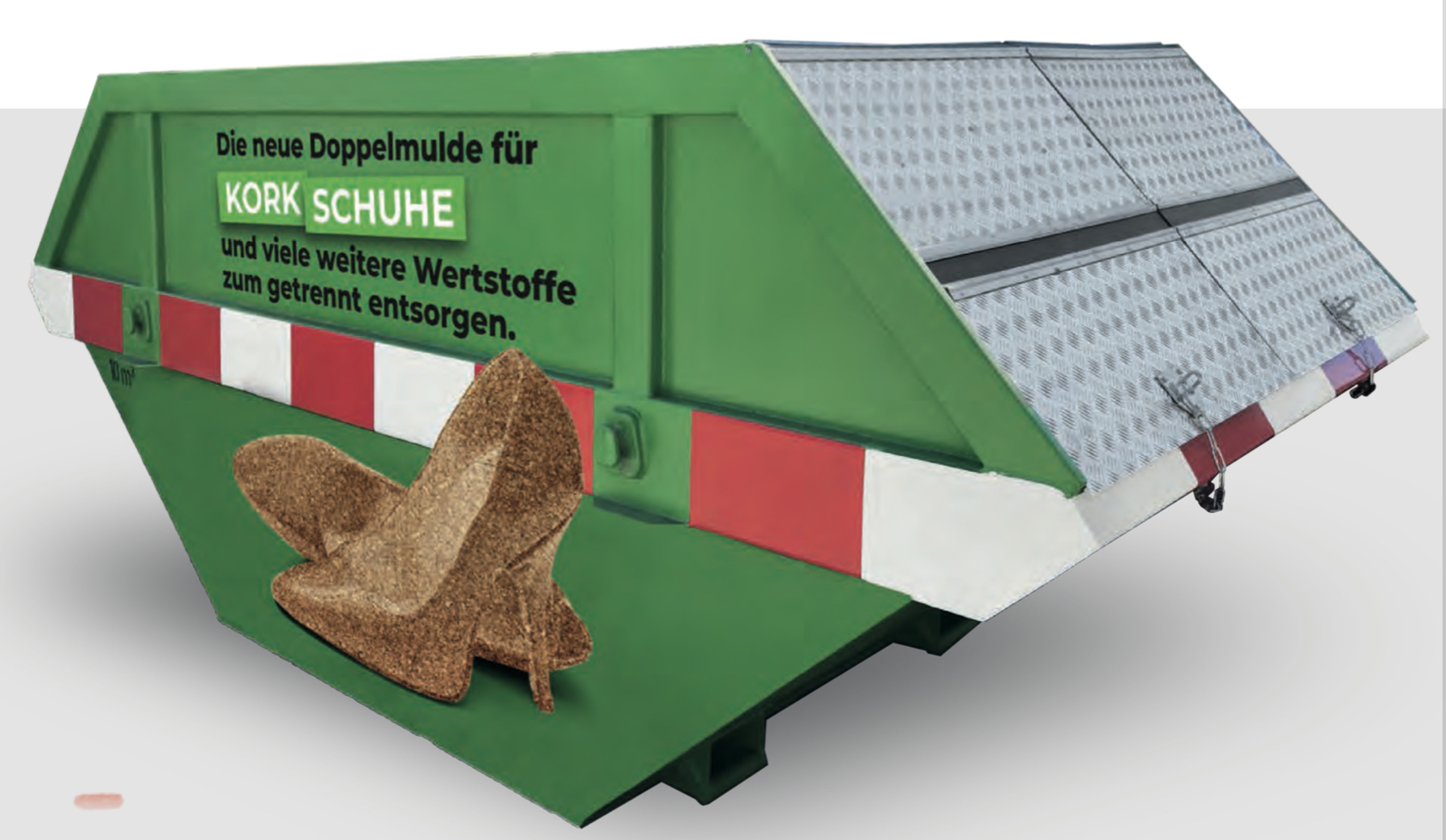 Geteilte Deckelmulde 10m3