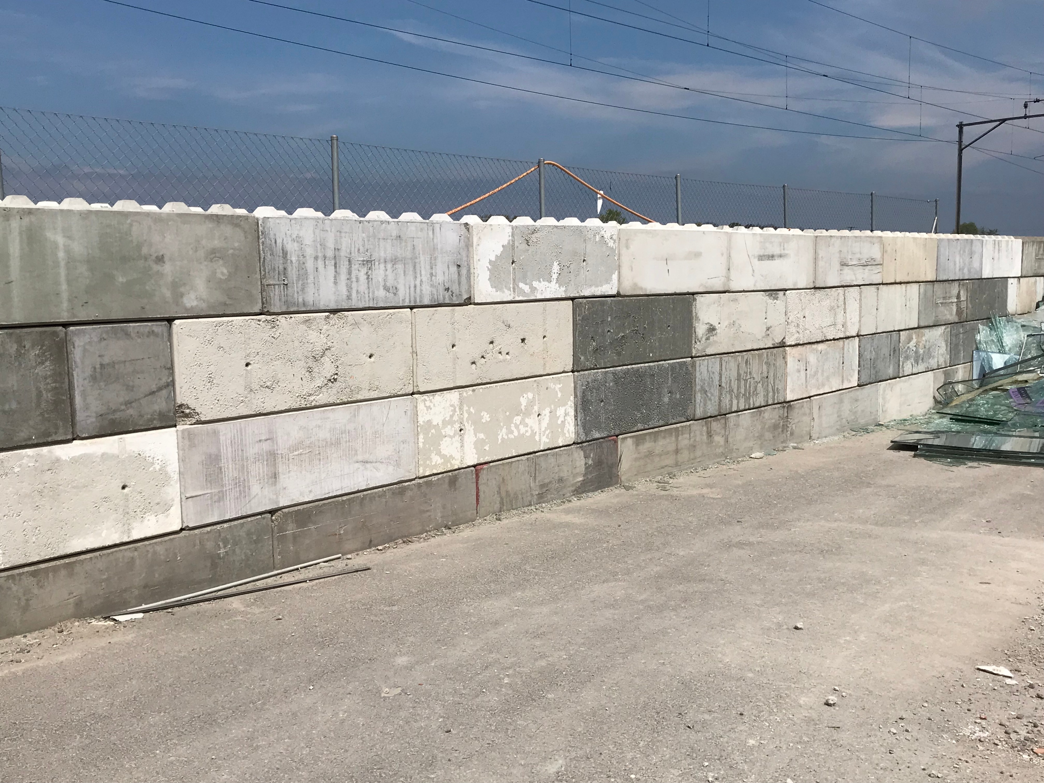 Betonsystem Mauerbeispiel