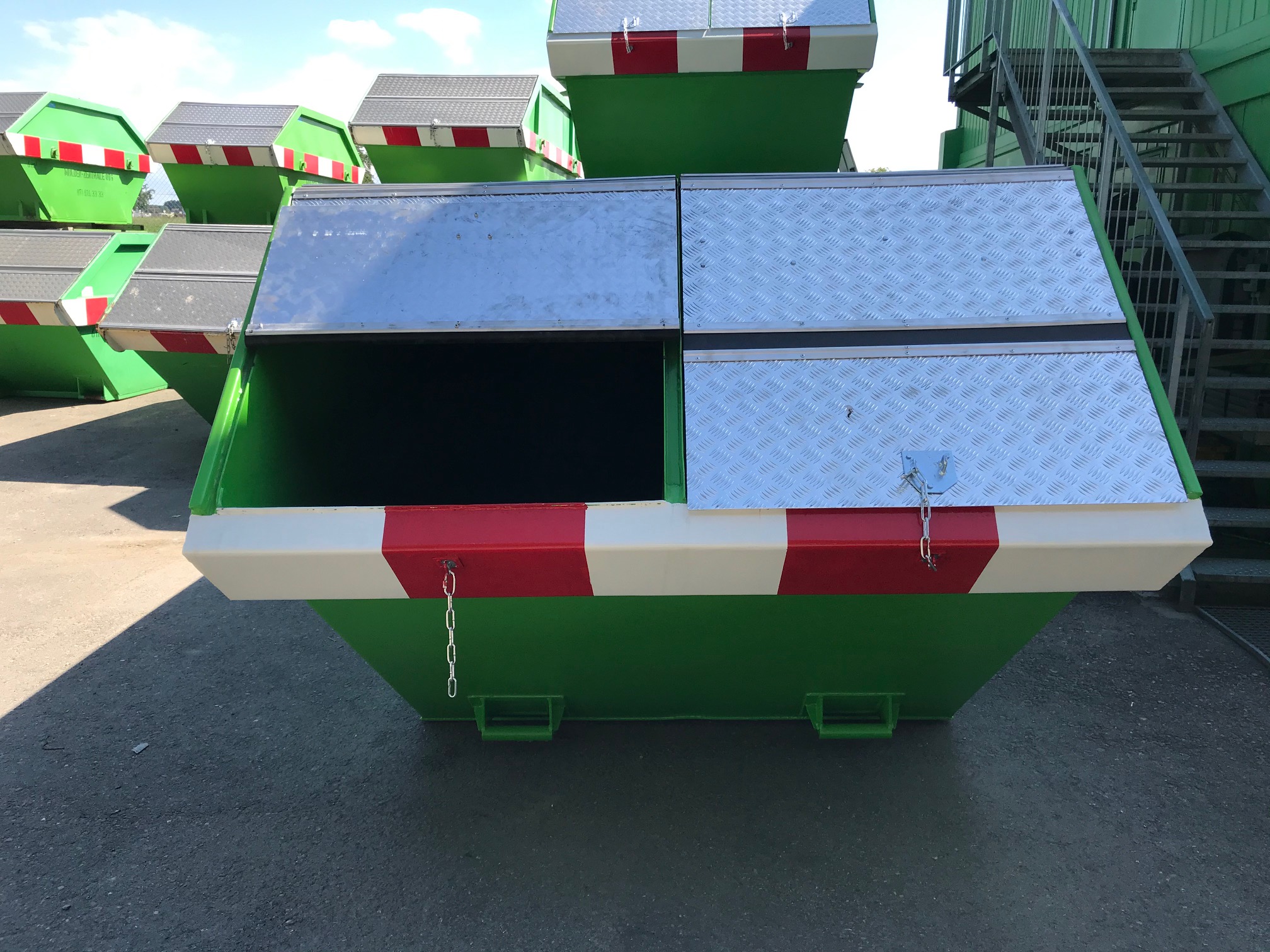 Geteilte Deckelmulde 10m3