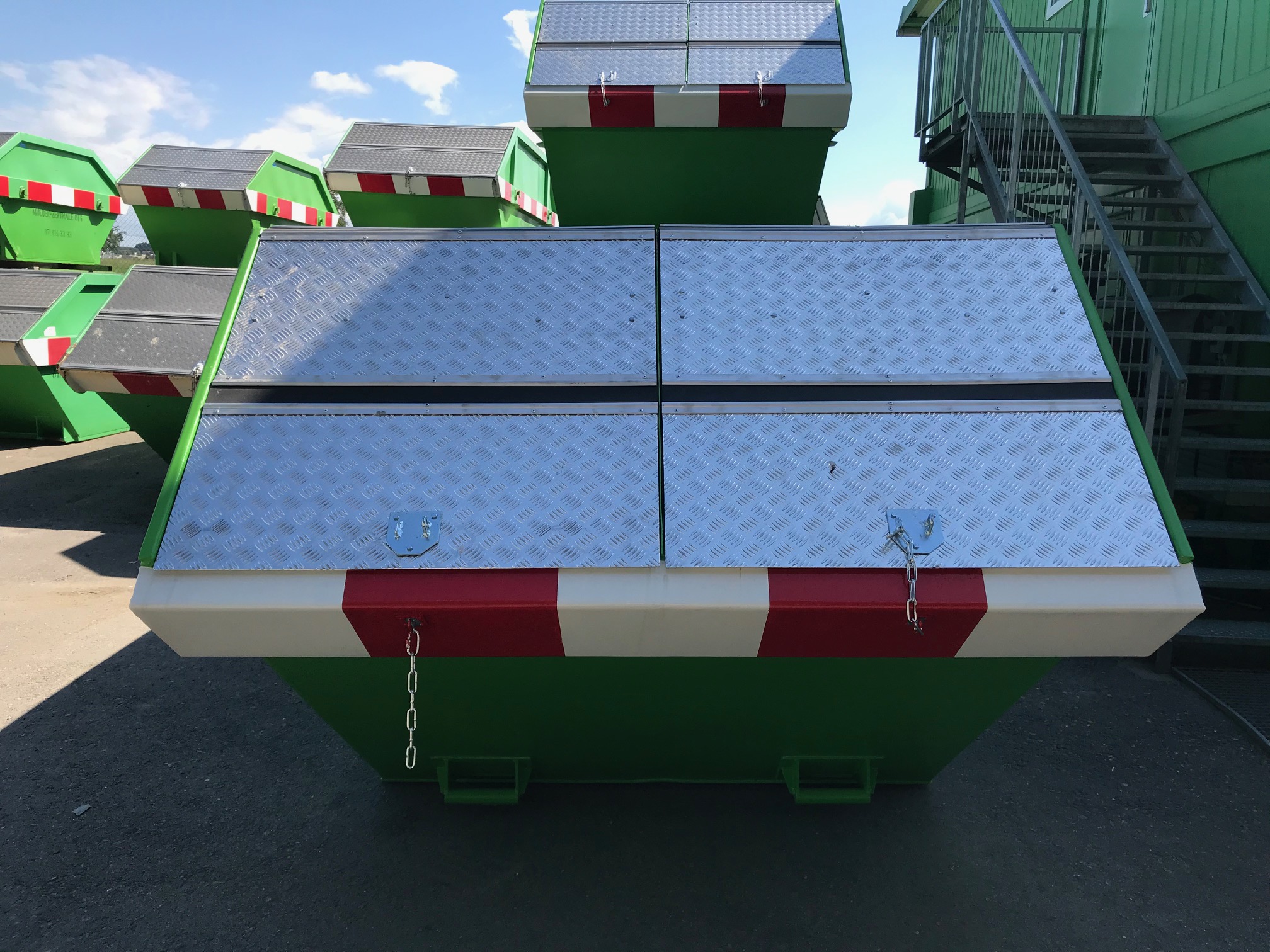 Geteilte Deckelmulde 10m3